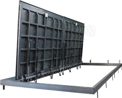 Напольный люк Дворник Короб, нержавеющая сталь AISI 304, 2 створки Напольный люк Дворник Короб, нержавеющая сталь AISI 304, 2 створки