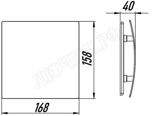 Вытяжной вентилятор Awenta System+, Turbo, 100, KWT100CTR, PEG100, Белый матовый, стекло Вытяжной вентилятор Awenta System+, Turbo, 100, KWT100CTR, PEG100, Белый матовый, стекло