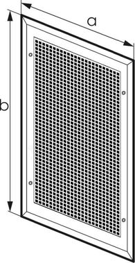 Решетка металлическая с перфорацией 3*5 мм накладная 150*150 Решетка металлическая с перфорацией 3*5 мм накладная 150*150